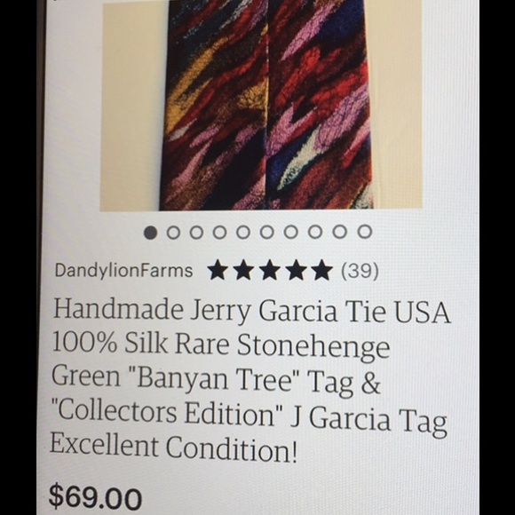 ✨🎁J Garcia Purple Designer Tie🎁✨ - Picture 2 of 5